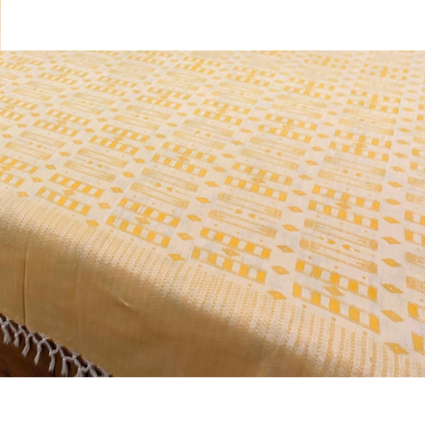 Butter Cream Reversible Bed Cover