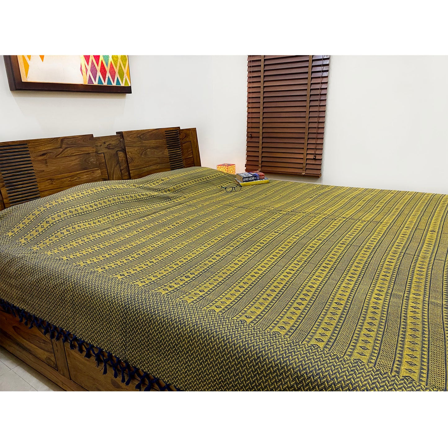 Reversible Mango Pickle Woven Bed Cover