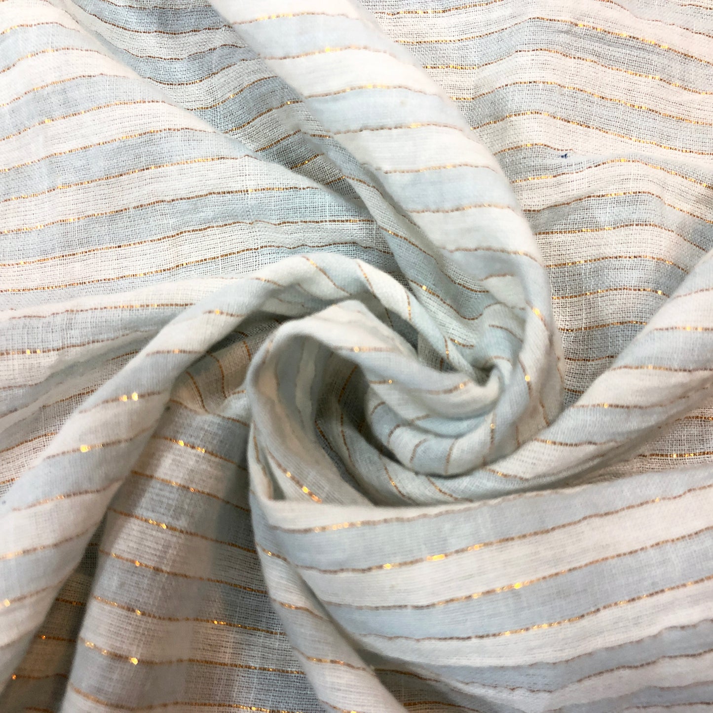 Striped Sheer Cotton Fabric