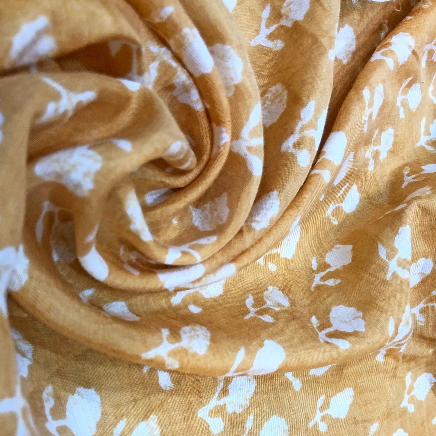 mustard yellow cotton silk fabric