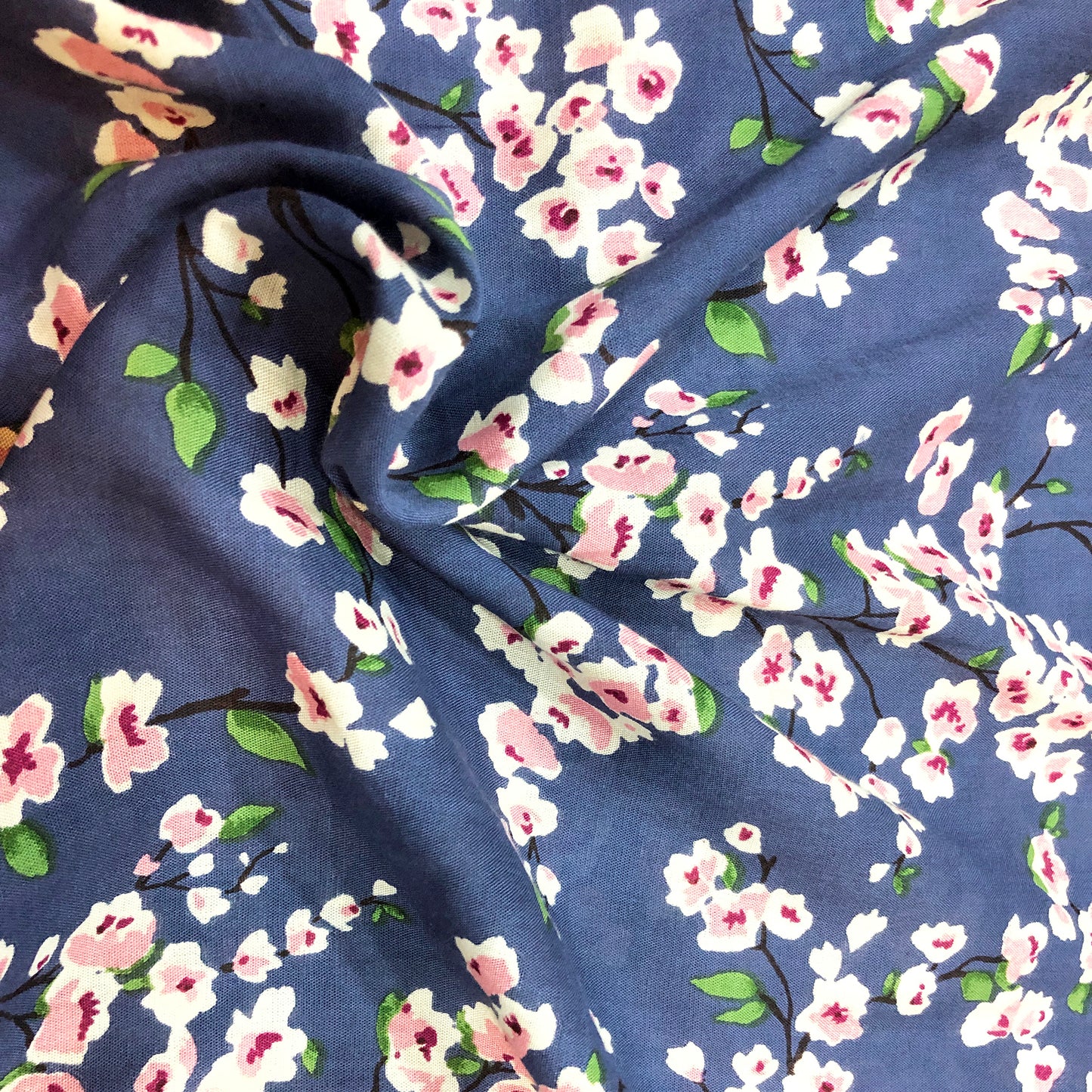 Spring Flowers Cotton Print Fabric