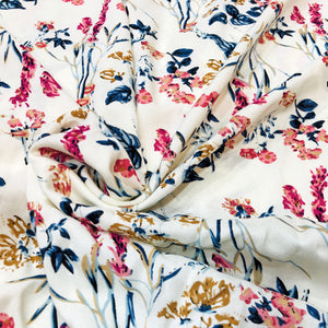Summer Floral Rayon Print Fabric