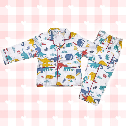 Hello Dino Boys Night Suit