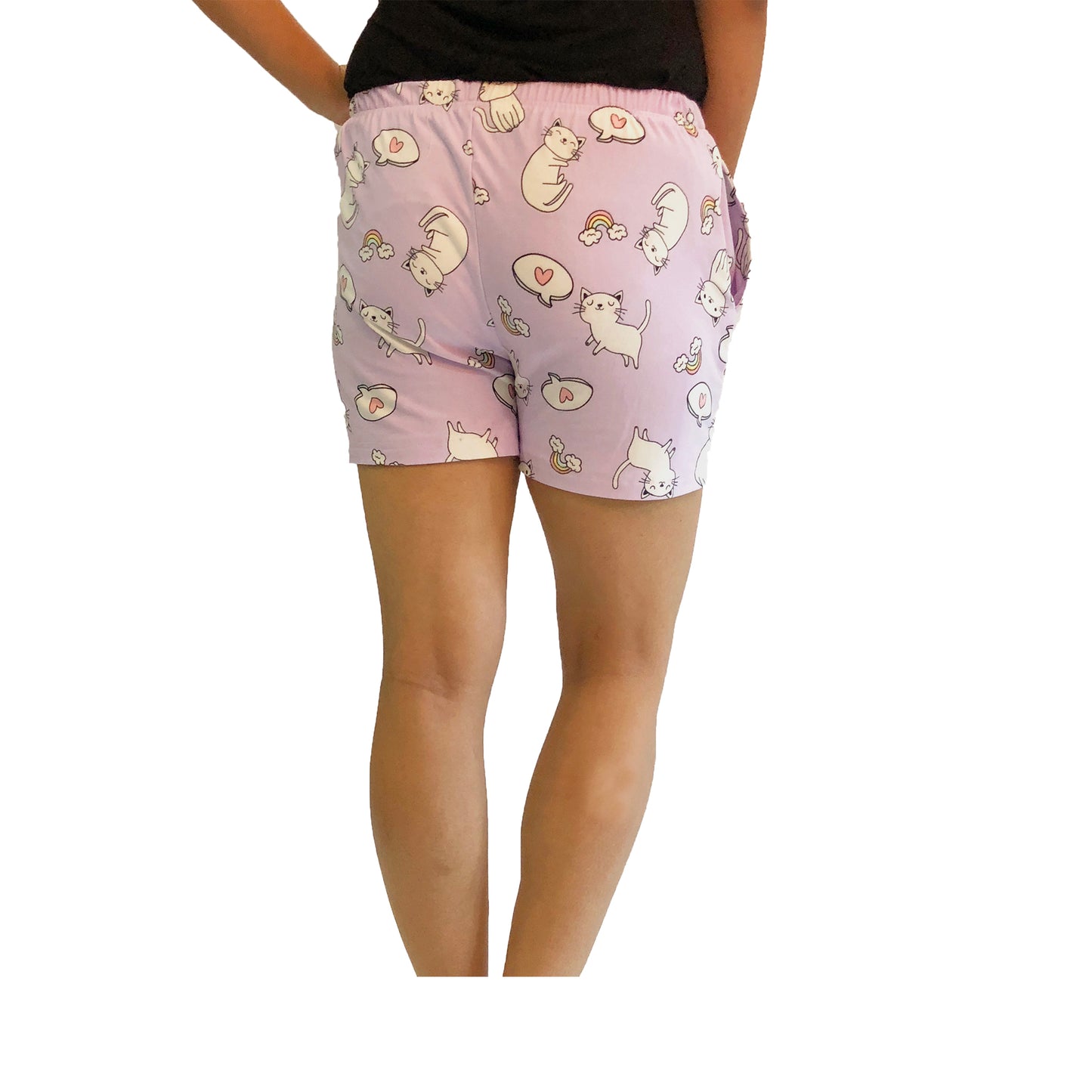 Cat Love Women Shorts With Pockets