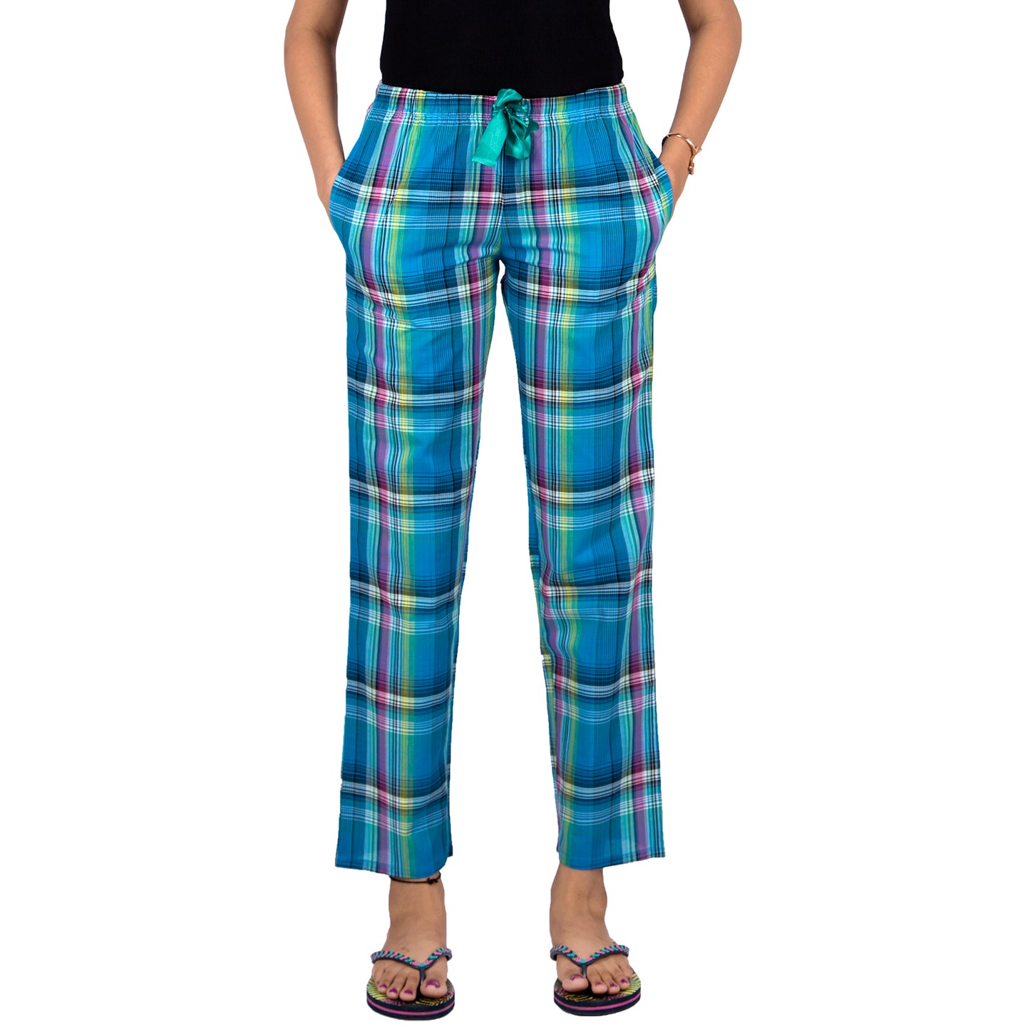 womens-cotton-checks-pyjamas-online-india
