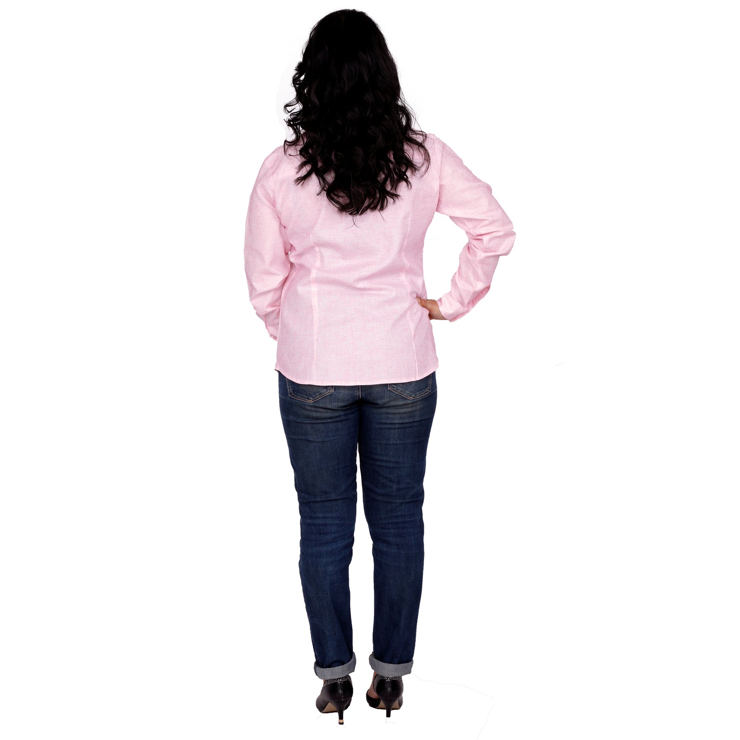 Powder Pink Women's Formal Shirt