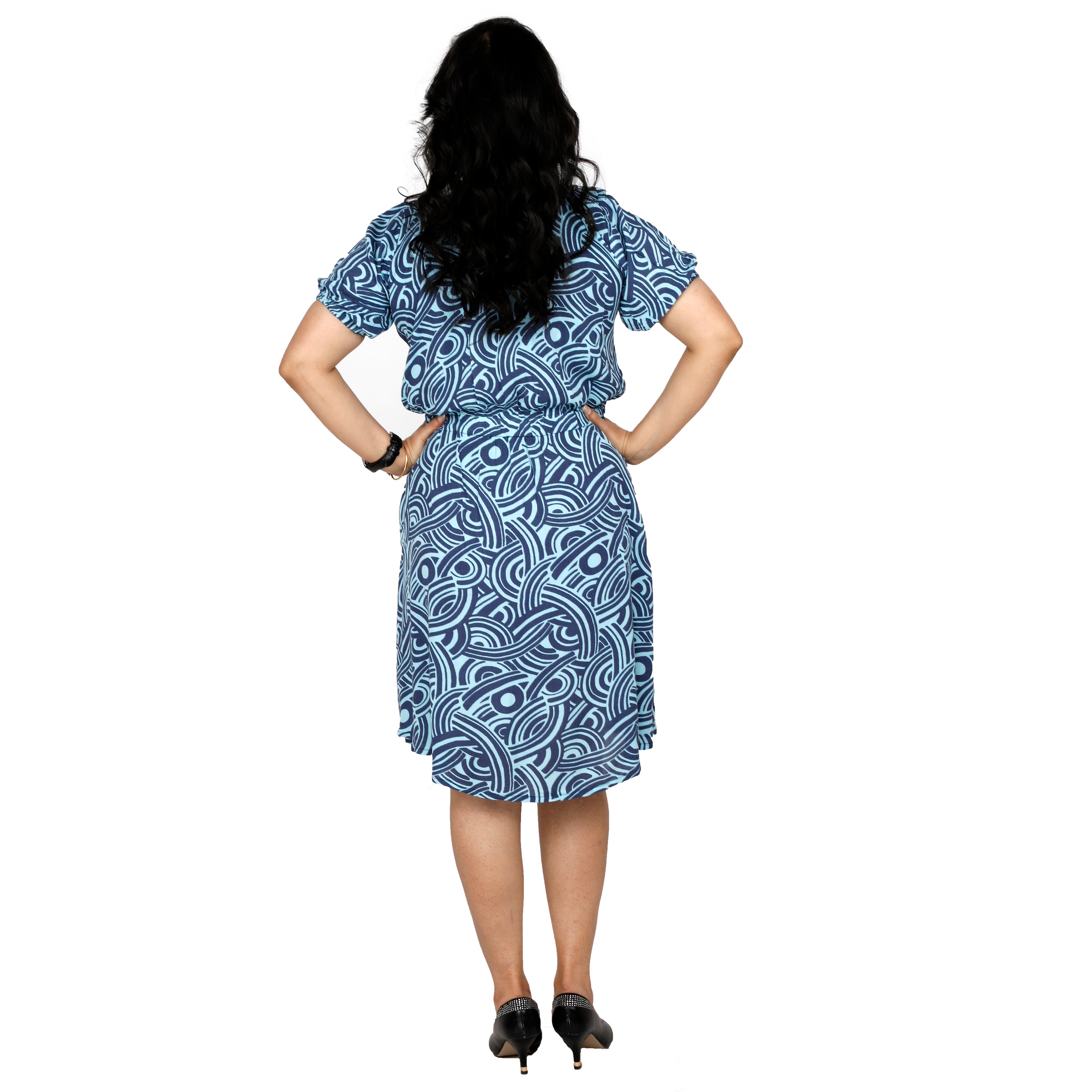 Buy Women Navy Solid Casual Dress Online - 697274 | Allen Solly