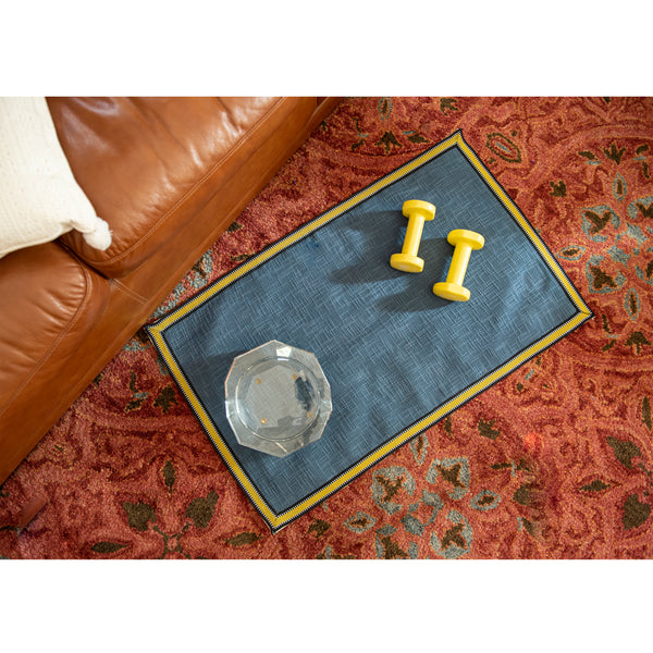 Aegean Blue Contemporary Rug
