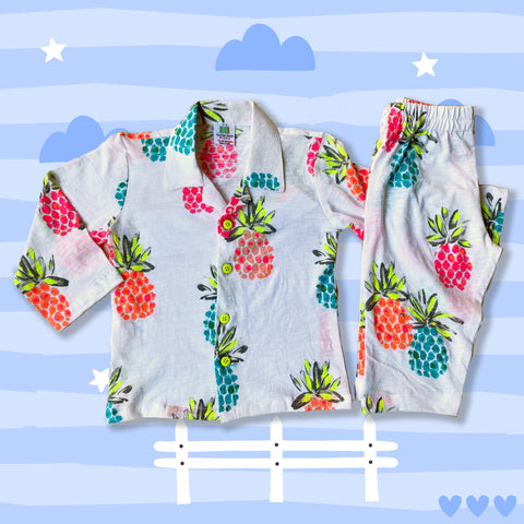 Pineapple Salad Girls Night Suit