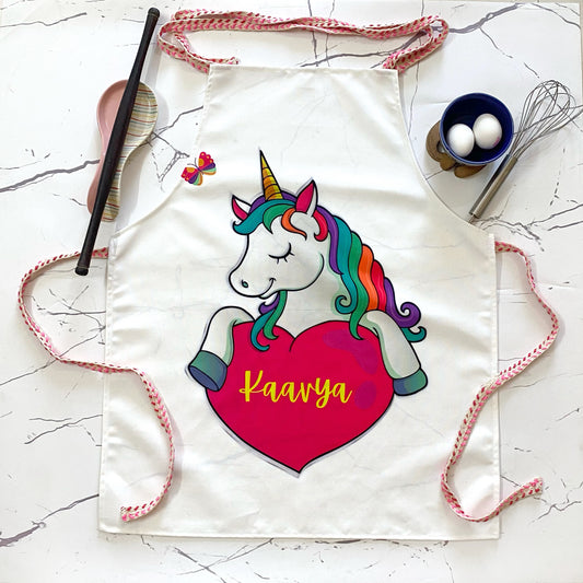 Unicorn-personalised-apron-for-kids-online