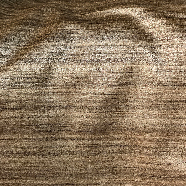 Handspun Cotton Silk Brown Fabric