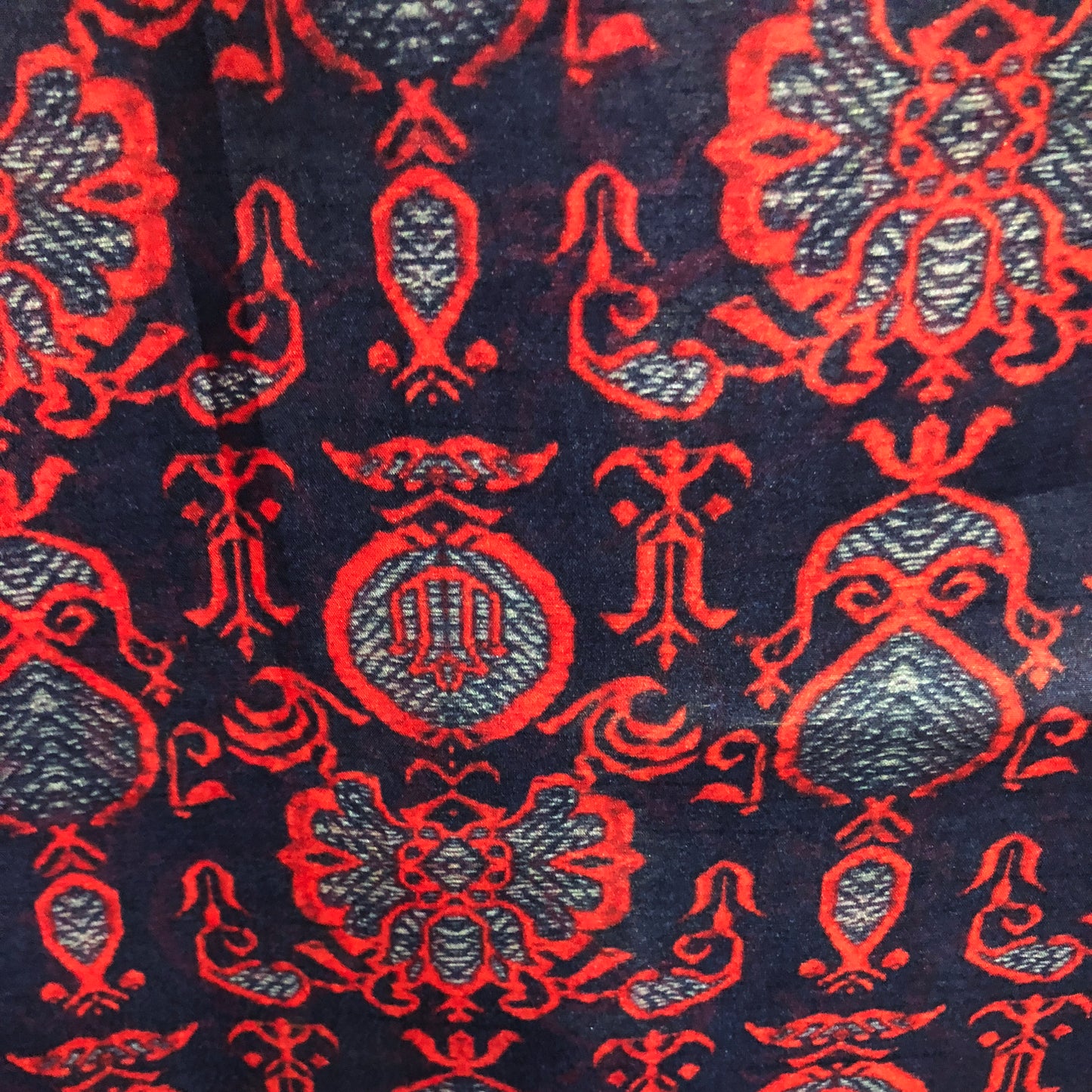 red-black-printed-tussar-silk-fabric-online