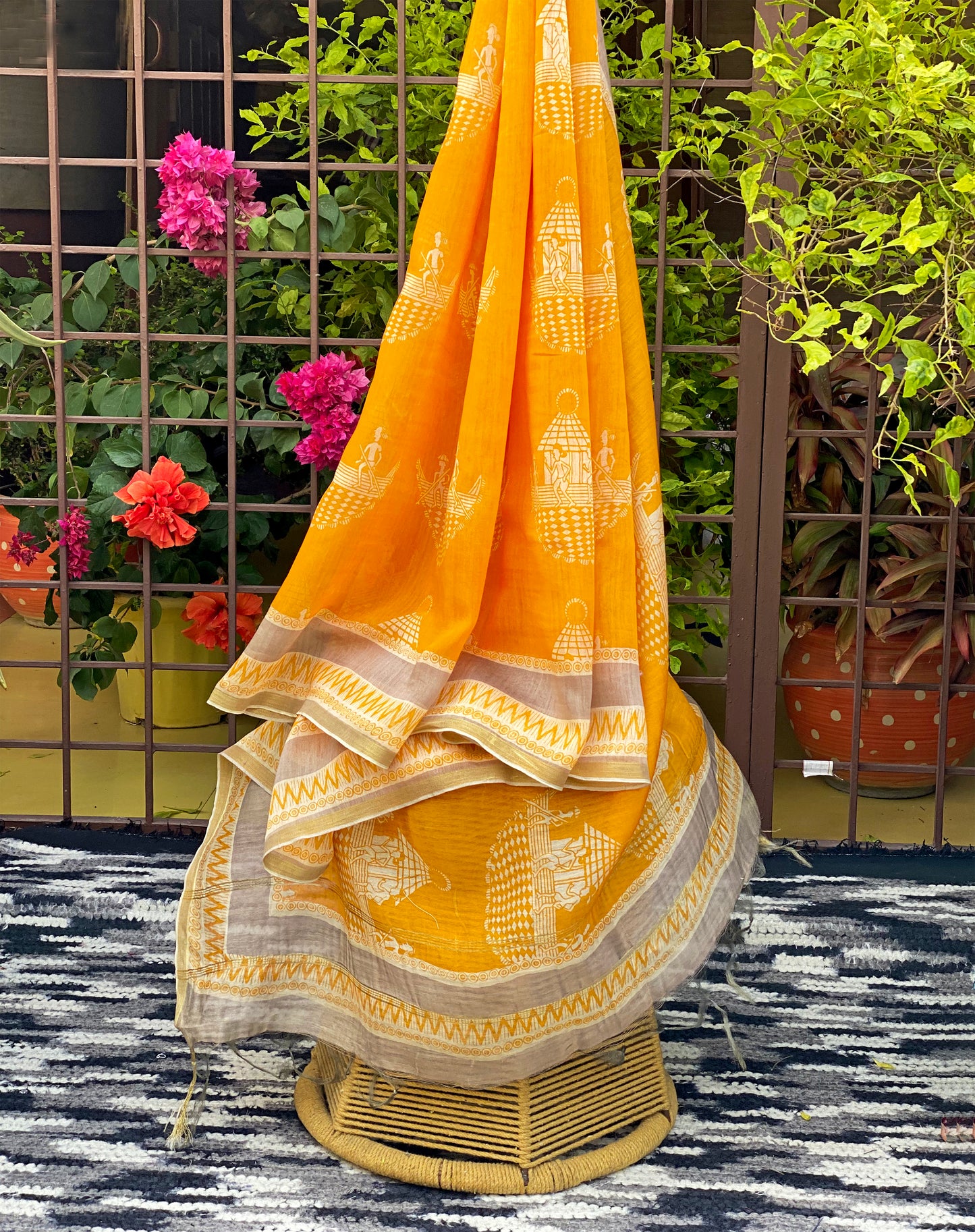 yellow-silk-dupatta-for-ladies-online-india