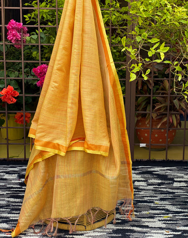 mustard-yellow-dupatta-in-maheshwari-fabric-online