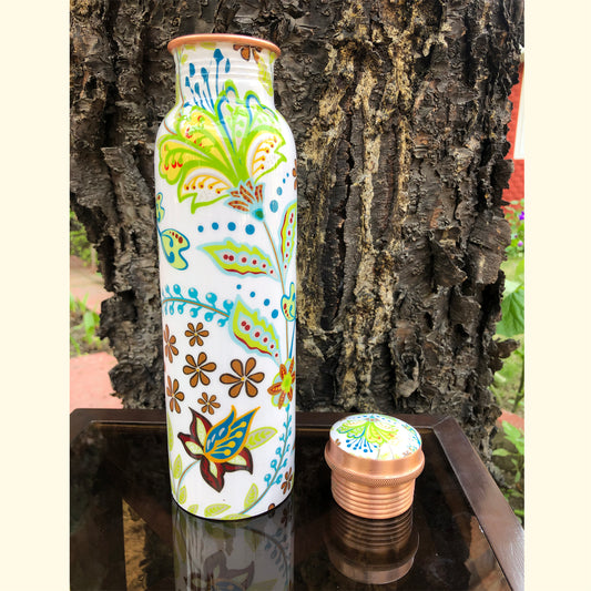 floral colourful copper bottles online
