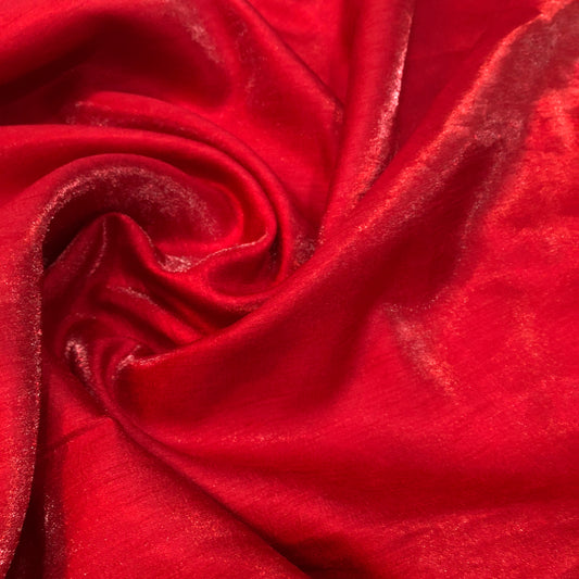 Scarlet  Red Luxe Velvety Silk