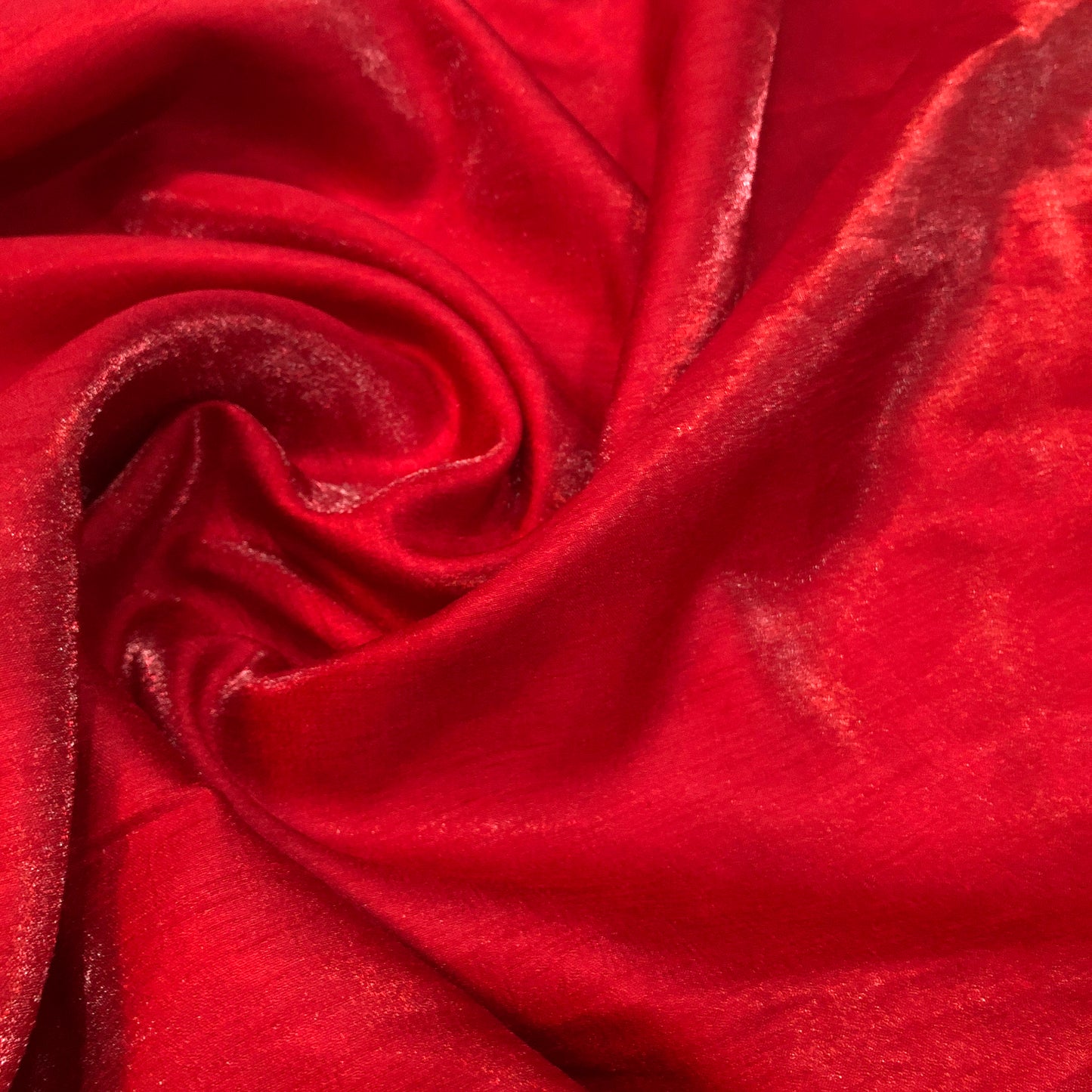 Scarlet  Red Luxe Velvety Silk