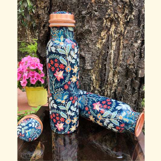 Indian Art Copper Bottle