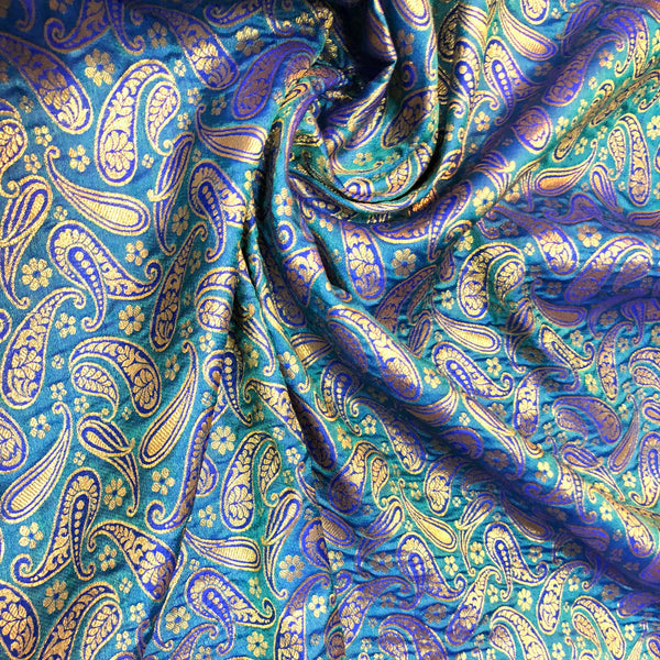 blue-paisley-brocade-fabric-online