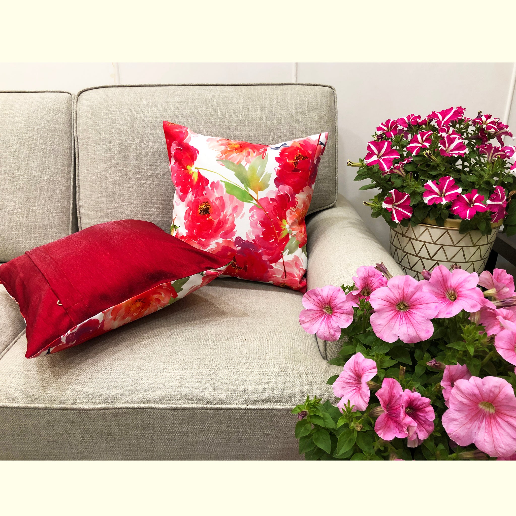 Pink cushion hotsell covers online