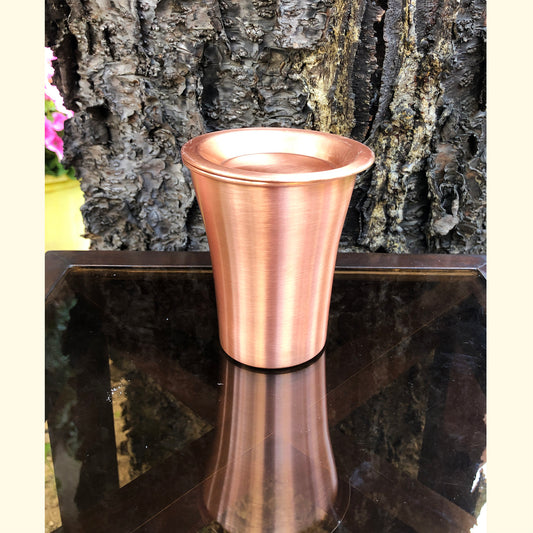 pure copper glass with lid