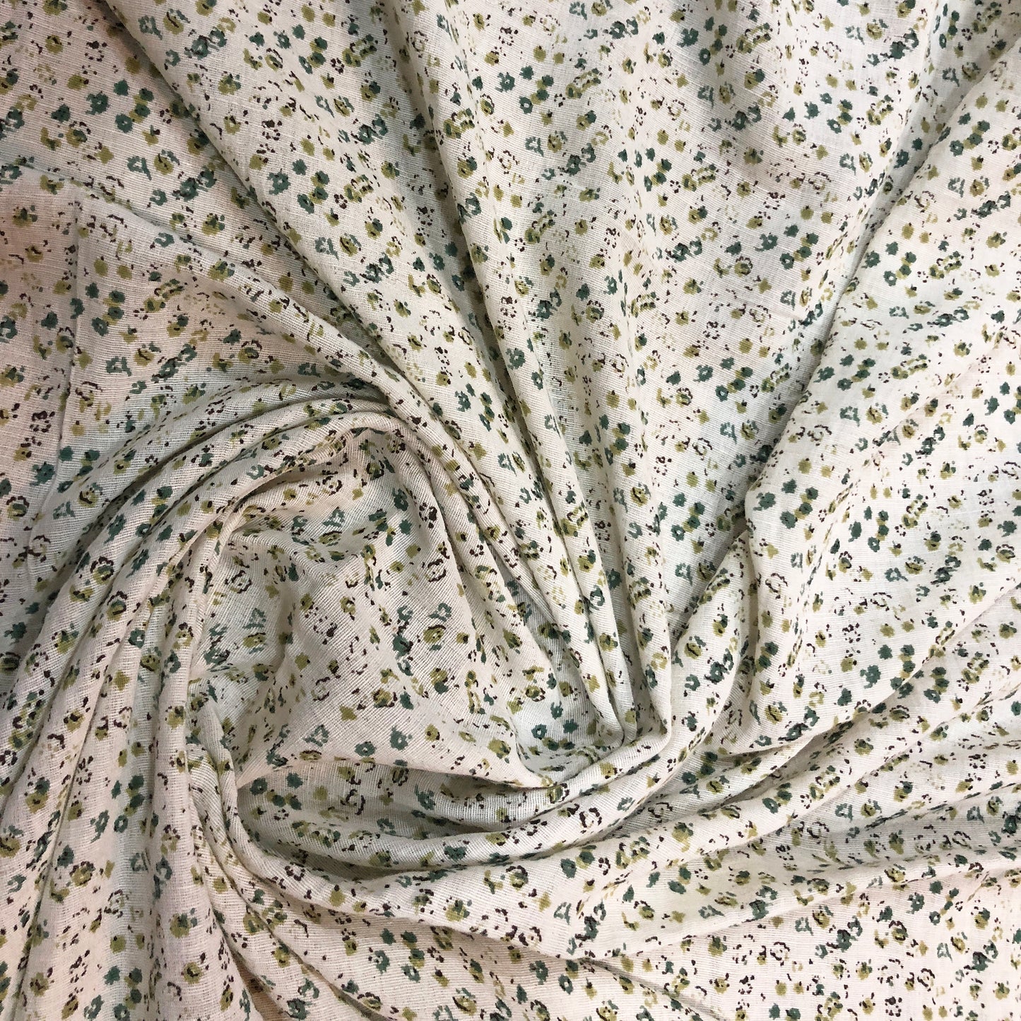 Linen Floral Fabric