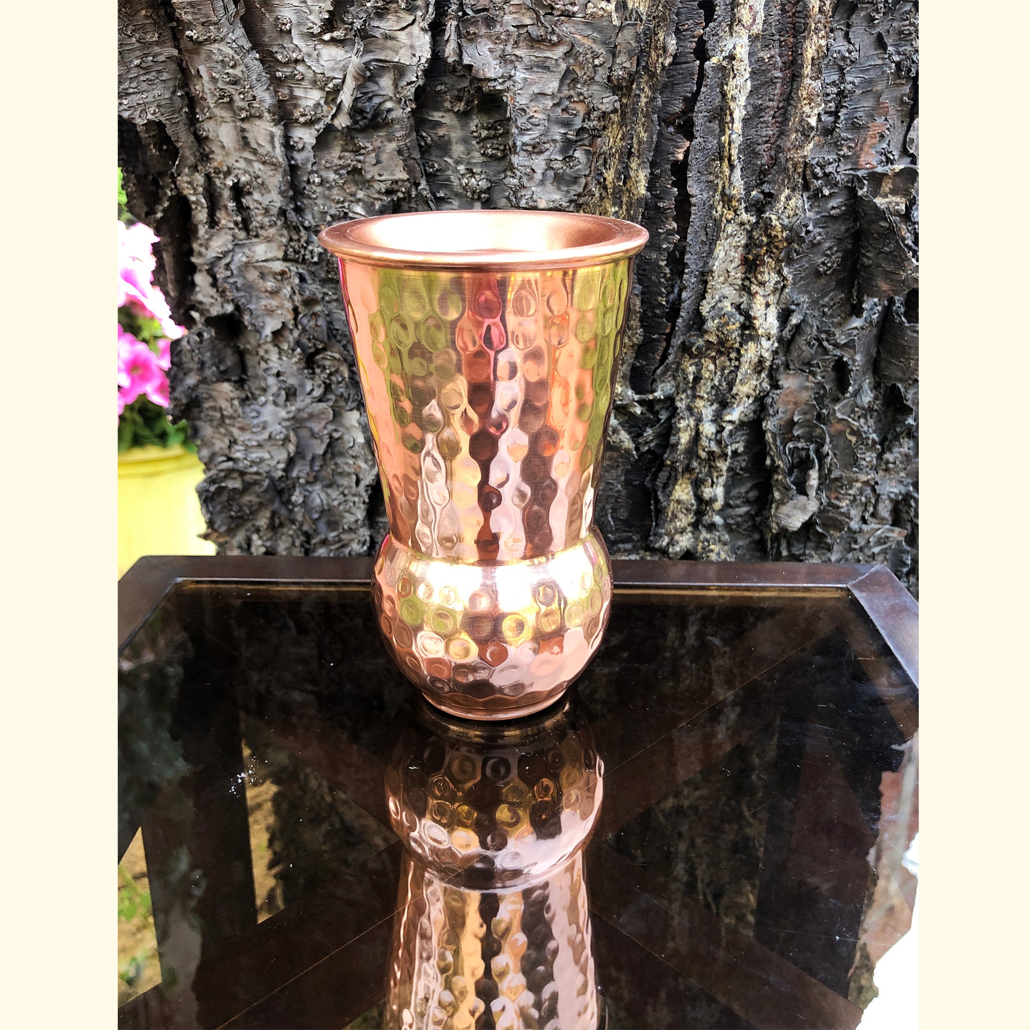 Pure Copper Glass With Lid Online India