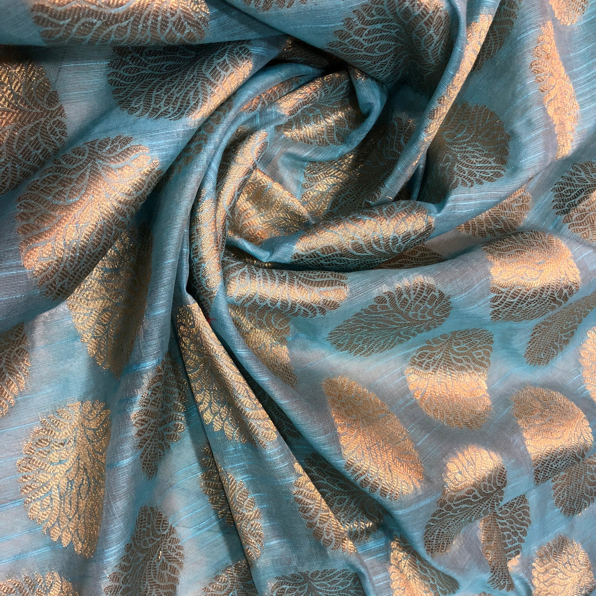 blue-and-gold-brocade-fabric-online-india