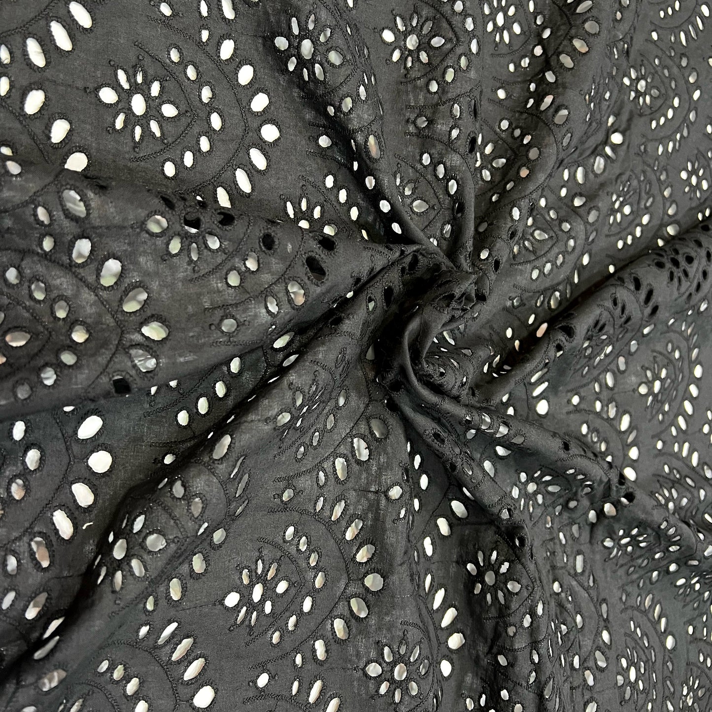 Shadow Black Hakoba Cotton Fabric