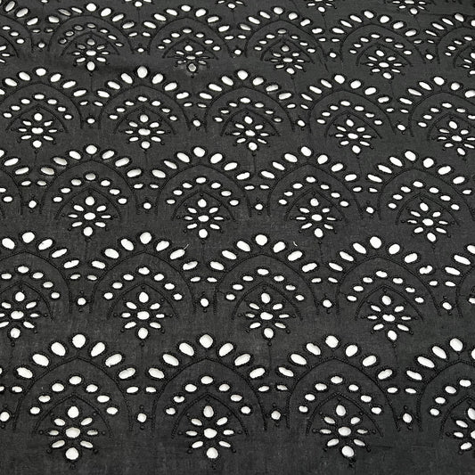 Shadow Black Hakoba Cotton Fabric
