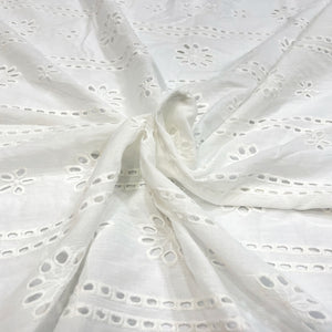 Pearl White Hakoba Cotton Fabric