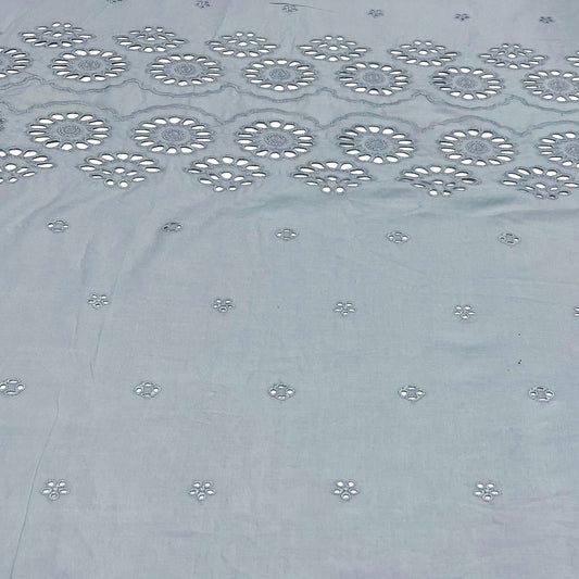 Blue Stone Grey Hakoba Cotton Fabric