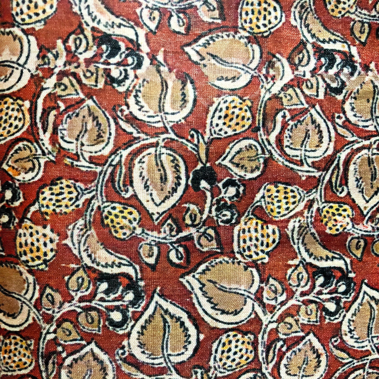 Tusser Silk Teen Patti Print
